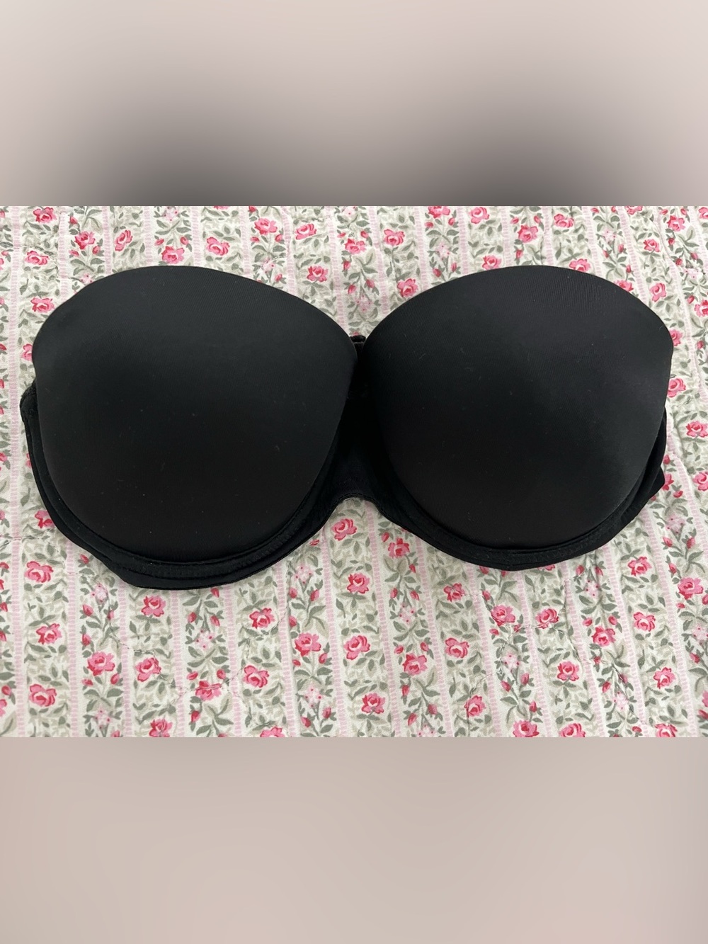 PINK Victoria's Secret Black Strapless T-Shirt Bra